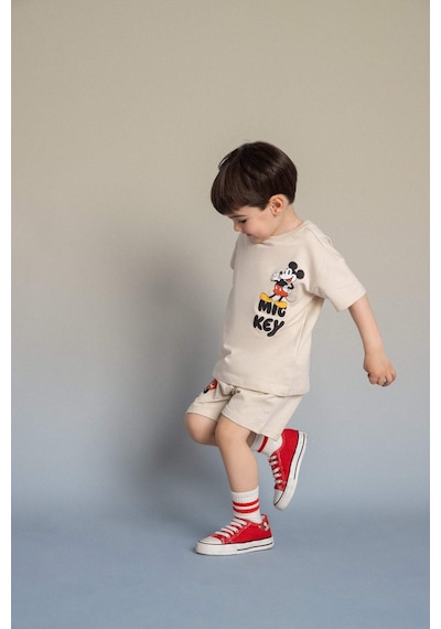 Defacto Dısney Mıckey & Mınnıe 2li Takım Erkek Bebek G9911a526smbg702 Bej-bg702