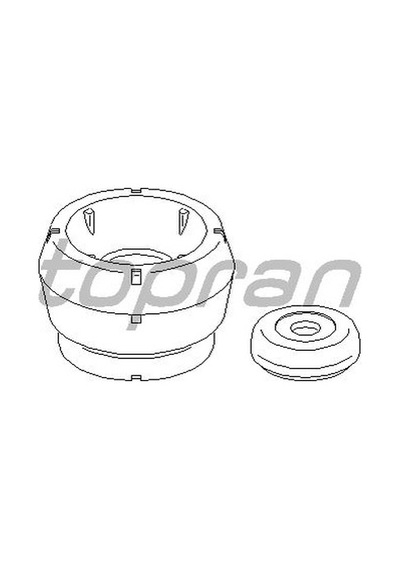 TOPRAN 108561001 Ön Amortisör Takozu-Rulman (VW Golf 98-06 Polo 10- Audi A3 97-03 Seat Ibiza 09-17 Leon 00-06)
