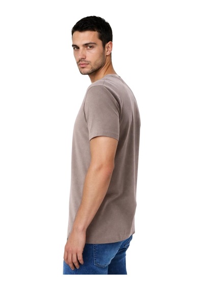 Arma Ar-ma Erkek V Yaka Tişört Baskisiz Basic Örme Kumaş Regular Fit %47 Modal %47 Pamuk %6 Likra 30/1 Penye Modal Full Likra Süprem Y31344473102 Vizon-v1