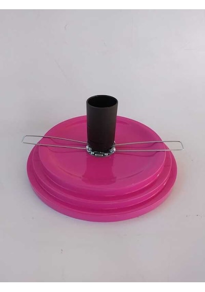 Su Kabağı Lamba Altlığı 15 Cm Çapında Düğmeli Kablolu Fuşya Renk Diğer