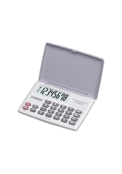 Casio LC-160LV-BK Cep Tipi 8 Hane Hesap Makinesi