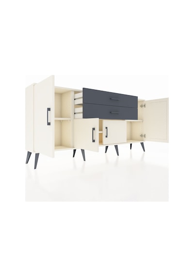 Arges Konsol 3 Raflı 2 Çekmeceli 4 Kapaklı 176x30x83 Aytaşı-aytaşı/antrasit Aytaşı/antrasit Arges Konsol 3 Raflı 2 Çekmeceli 4 Kapaklı 176x30x83 Aytaşı-aytaşı/antrasit Aytaşı/antrasit