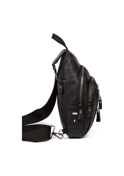 Adelina Bags Unisex Siyah Werner Göğüs Ve Omuz Çantası Çapraz Askılı Body Bag
