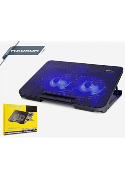 Notebook Soğutucu Fan Stand 2 Fanlı Mavi Ledlı Gamıng Soğutucu