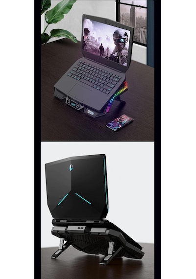 Coolcold Led K40 6 Fanlı 17 Inç Rgb Laptop Notebook Soğutucu Stan