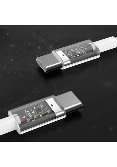 Apple 15/15 Pro Type-c To Type-c Hasır Örgü Hızlı Şarj Kablosu 1m Diğer
