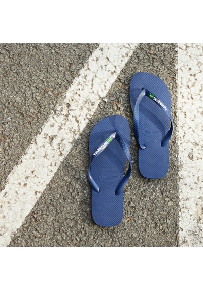 Havaianas Brasil Logo Erkek Lacivert Terlik 4110850 Lacivert