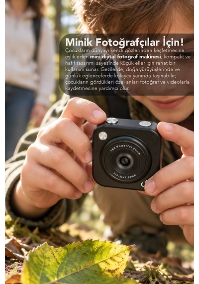 Mimtec Blm-108 Mini Cep Kamera - 2.01" Hd Ekran 1080p Flaşlı Dijital Video Fotoğraf Makinası Siyah