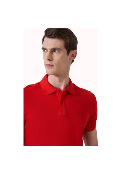 Kırmızı Basic Düz %100 Pamuk Slim Fit Dar Kesim Kısa Kollu Polo Yaka Tişört 99yc018011550 Kırmızı Kırmızı Basic Düz %100 Pamuk Slim Fit Dar Kesim Kısa Kollu Polo Yaka Tişört 99yc018011550 Kırmızı