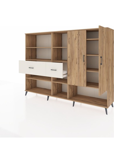 Hyperion Dolap 10 Raflı 2 Çekmeceli 2 Kapaklı 220x44x163 Çam-çam/ Çam-çam/aytaşı Hyperion Dolap 10 Raflı 2 Çekmeceli 2 Kapaklı 220x44x163 Çam-çam/ Çam-çam/aytaşı