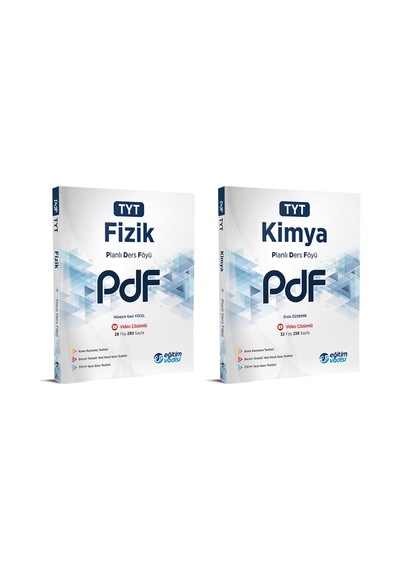 Eğitim Vadisi Tyt Fizik + Kimya Pdf Planlı Ders Föyü Seti 2 Kitap 2023
