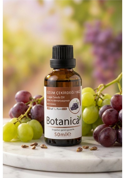 Botanica %100 Saf Üzüm Çekirdeği Yağı Masaj Nemlendirici Besleyici Doğal Bitkisel Cilt Bakımı 50 Ml 50 ML