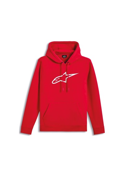 Alpinestars Ageless V3 Hoodie Kapüşonlu Sweatshirt Kırmızı Beyaz Çok Renkli