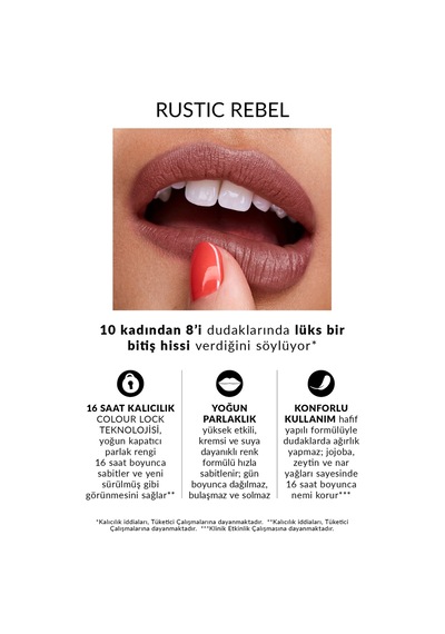 Power Stay Kremsi Vinyl Likit Ruj - Rustic Rebel 0