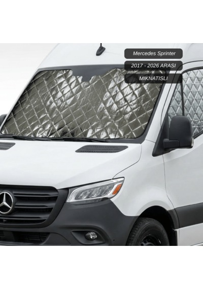 Motokaravan Ön Ve Yan Camlar İçin Isı Yalıtım Güneşlik Mercedes Sprinter