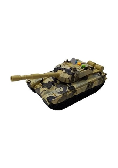 Pilli Işıklı 3 Farklı Sesli Sürtmeli Oyuncak Tank