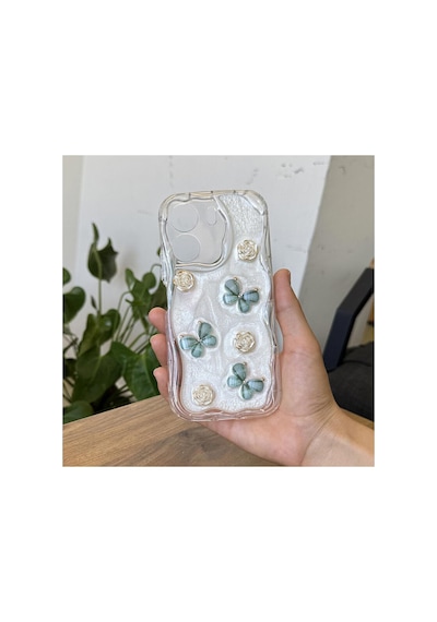 Vivo Y16  Kılıf Zebana Floral Silikon Kılıf Yeşil
