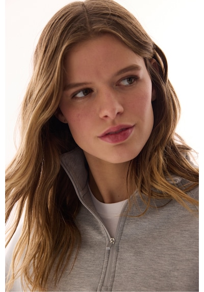 Penti Gri Modal Yarım Fermuarlı Sweatshirt