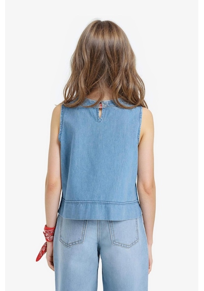 DeFacto Kız Çocuk Kolsuz Jean Bluz E6194A825SMNM28