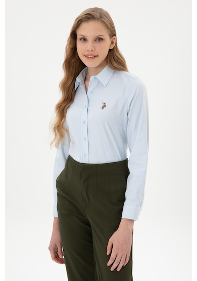 U.s. Polo Assn. Kadın Açık Mavi Gömlek Basic 50308038-vr003 Acık Mavı