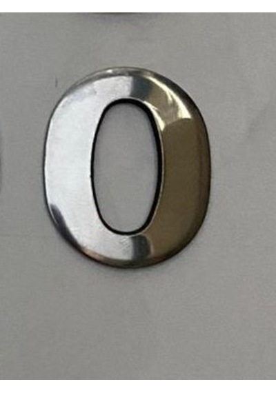Kapı Numarası Krom Metal 4.2Cm Noyapişkanli