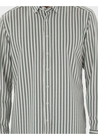 Pierre Cardin Erkek Haki Gömlek Desenli 50301533-vr027 Haki