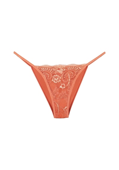 Sensu Kadın Ipli Dantelli Slip 5'li Külot Set Karışık Renkler Kts3063 Karışık