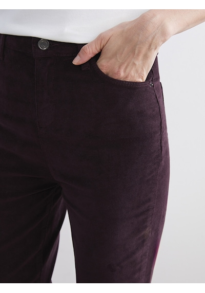 Lcwaıkıkı Classic Bordo Dar Fit Kadife Kadın Pantolon