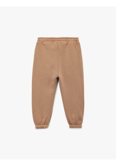 Koton Beli Bağlamalı Basic Jogger Eşofman Altı Kahverengi 6wmb40077tk Kahve