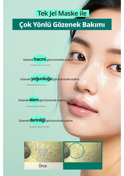 Serinlikle Rahatlatan Gözenek Karşıt Jel Maske Dermatory Salicinic Pore Tightening Wrapping Gel Mask