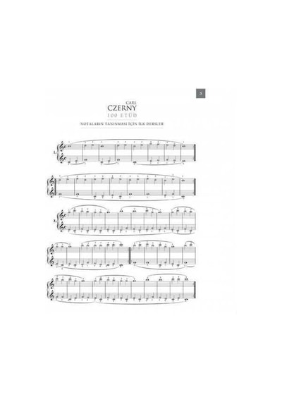 Bemol Yn. Czerny Piyano Kitabı Op.599