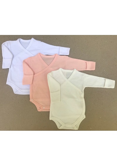 Özdemirli Bebe Özdemirlitekstil Bebelino Çıtçıtlı Badi Kruvaze (3 Lü Paket) (456569690) Çok Renkli