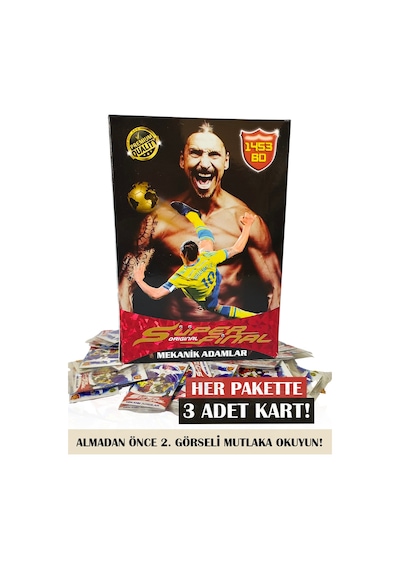Süper Final Mekanik Adamlar Futbolcu Kartları En Son Seri 50 Paket 3'lü 150 Kart