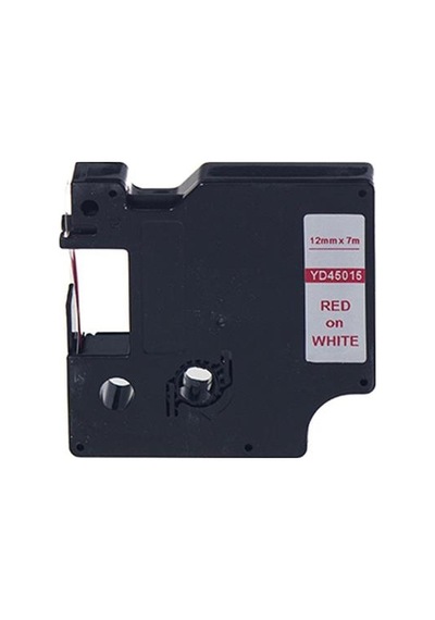 Prıntpen Dymo D1 45015 Beyaz Etıkete Kırmızı 12mm X 7m -80223