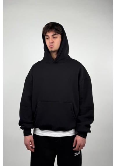 Zaee Basic Oversize Hoodie siyah