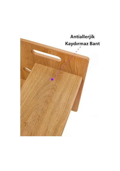 Minera Çocuk / Yetişkin Montessori Ahşap Basamak Yükseltici Tabure Mutfak Taburesi