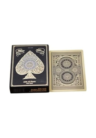 Gold Jumbo Plastik Su Geçirmez Jumbo Blackjack İskambil Oyun Kağıdı Cin885sr