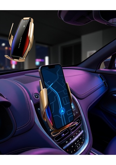 Araç Telefon Tutucu Otomatik Sensörlü 360 Derece Döner