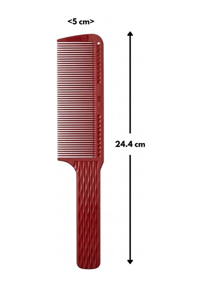 Jrl J202 24.4 Cm V-dişli Seramik Seri Profesyonel Makine Üstü Kesim Tarağı Kırmızı