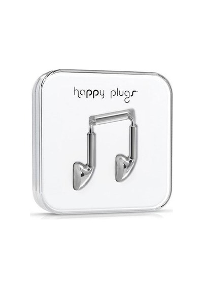 Happy Plugs Kulak içi Kulaklık Parlak Gümüş 7735