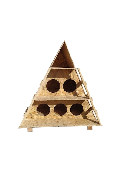 Reyo Dublex Kedi Evi Dış Ortam Uygun Ahşap Kedi Evi Osb 100x90x55