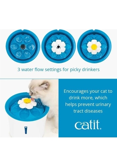 Catit 2.0 Flower Fountain Led Işıklı Otomatik Kedi Su Kabı 3 L