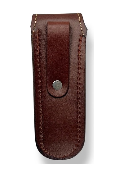 No:4 Kahverengi Deri Çakı Kılıfı Bıçak Kılıfı Kapalı Hali 11cm - 13cm Arası Çakılar İçindir Kahverengi