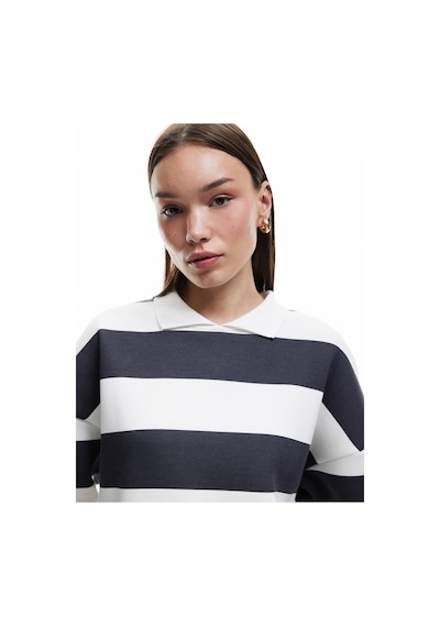 Koton Çizgili Oversize Şardonlu Polo Yaka Sweatshirt Antrasit Çizgili 6wal10247ık Antrasit Çizgili Koton Çizgili Oversize Şardonlu Polo Yaka Sweatshirt Antrasit Çizgili 6wal10247ık Antrasit Çizgili
