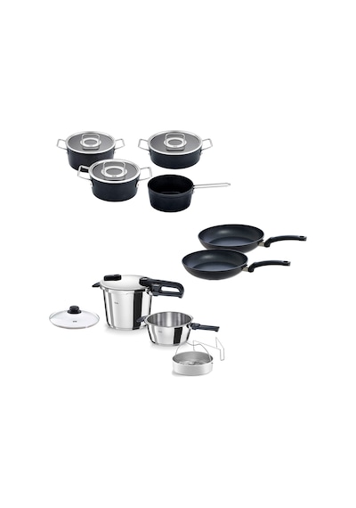 Fissler Vitaquick Edition 6+3,5 Litre Düdüklü Tencere + Adamant Tencere Ve Tava Seti Çok Renkli