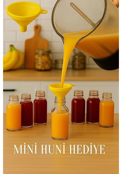 10 Adet 60 Ml Kilitli Beyaz Kapaklı Şeffaf Detox Shot Şişesi 60 Cc Ginger Şat Beyaz Cam Şişe Beyaz - Şeffaf