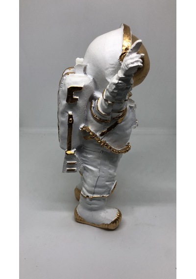 Lebson Dekoratif Polyester Buz Beyazı Astronot Sarı