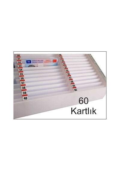 D-06 Maben Ziyaretçi Kart Kutusu 60'Li