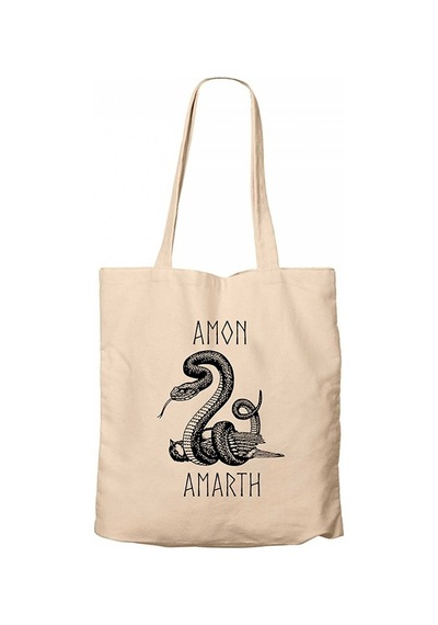 Amon Amarth Snake Krem Kanvas Bez Çanta Krem