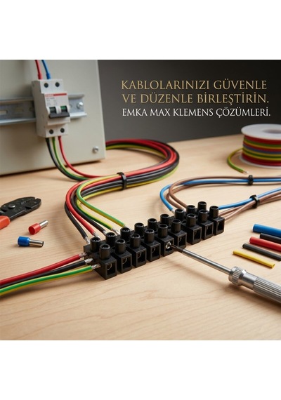Ars Kod Plastik Sıra Klemens No-2 Siyah - 50'li Paket